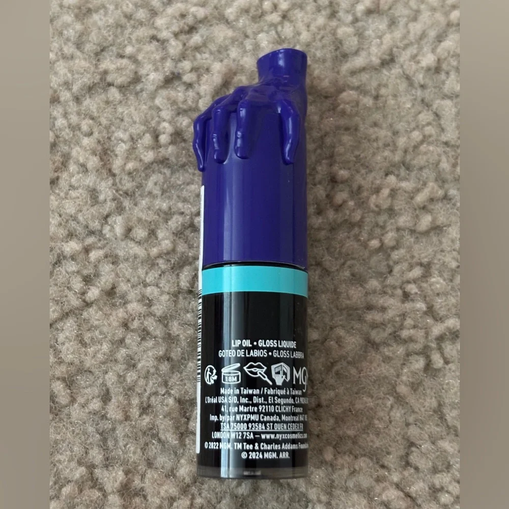 NYX Professional Makeup Wednesday Mystery Lip Oil 01 Nightshade New